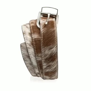 HAIR-ON LEATHER BELT
