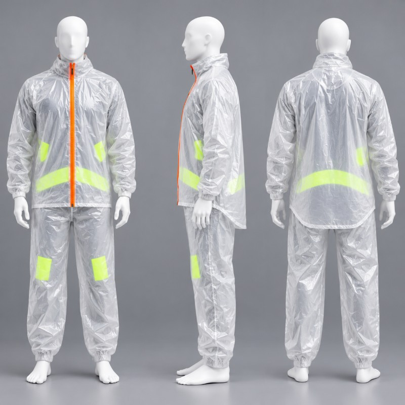 Transparent Waterproof Rain Suit
