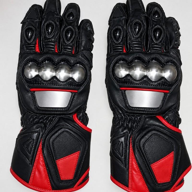 Premium Black Motorcycle Riding Gloves –
