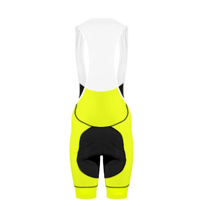 Men's Dark Brown Cycling Bib Shorts With White Mesh Top Fitted