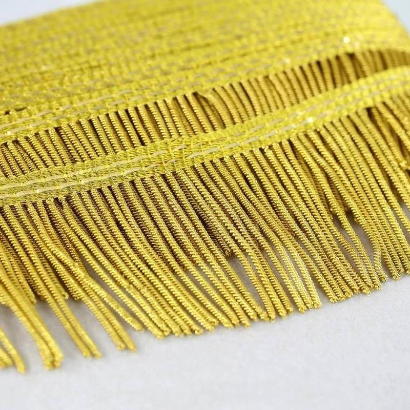 Custom Gold Fringe Trim – Metallic Bullion Wire Flag Fringe, Ceremonial Banner Trim & Regimental Uniform Accoutrements