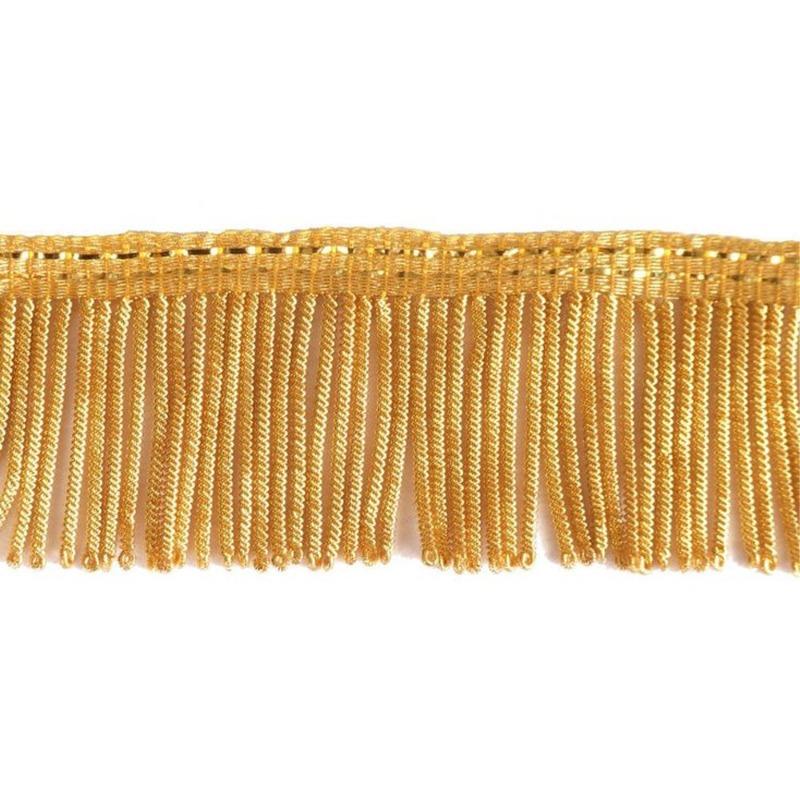 Custom Gold Fringe Trim – Metallic Bullion Wire Flag Fringe, Ceremonial Banner Trim & Regimental Uniform Accoutrements