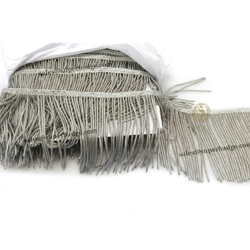 Custom Altar & Ecclesiastical Silver Fringe – Premium Church Vestment Trimming