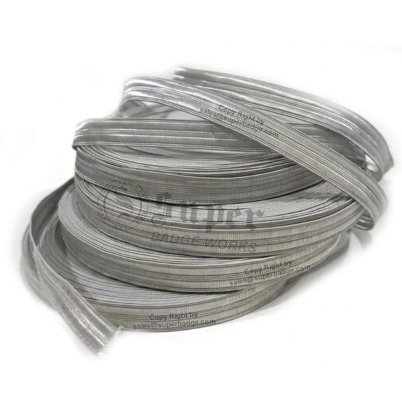 Custom Silver Naval Braid Lace – Silver Bullion Metallic Wire Sleeve Rank Trim, Officer Uniform Cuff Lace & Maritime Regalia Trimmings