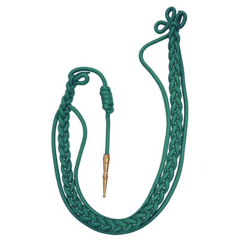 Custom Single-Tip Ceremonial Shoulder Cords – Military Dress Uniform Braids, 1-Tip Honor Guard Cords & Regimental Parade Accoutrements