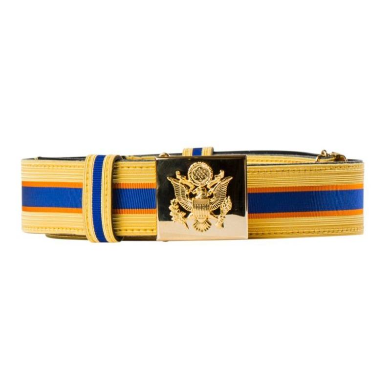 Custom Ceremonial Belts Braid Lace Belts – Metallic Wire Officer Waist Belts, Parade Web Belts & Custom Die-Struck Metal Buckle Accoutrements