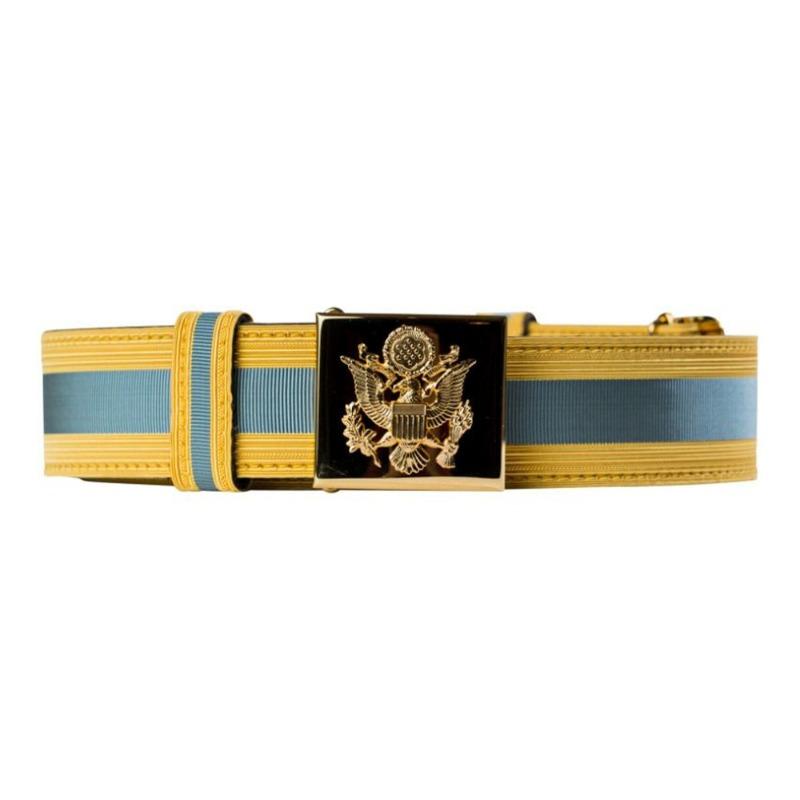Custom Ceremonial Belts Braid Lace Belts – Metallic Wire Officer Waist Belts, Parade Web Belts & Custom Die-Struck Metal Buckle Accoutrements