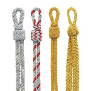 High Quality Handmade Cap Cord Twisted Ceremonial Uniform Dress Hat Cord Ceremonial Uniform Braided Hat Cord