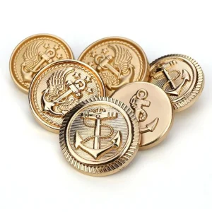 Custom Uniform Metallic Buttons – Embossed Brass Military Buttons, Regimental Crest Buttons &amp; Formal Blazer Buttons