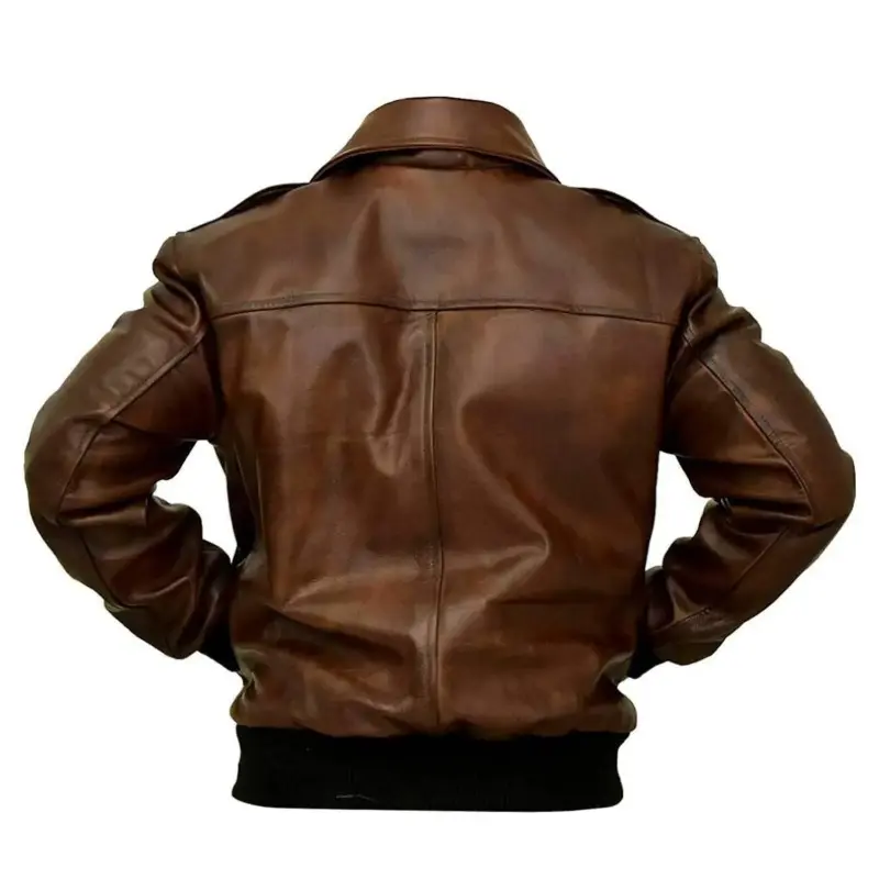 Mens Bomber leather Jacket