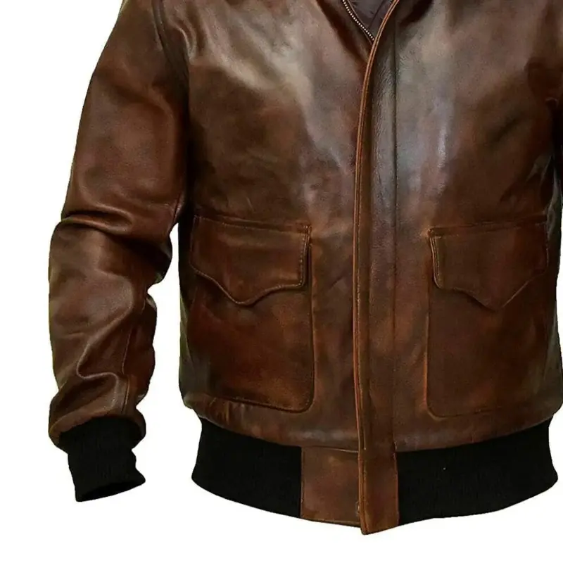 Mens Bomber leather Jacket