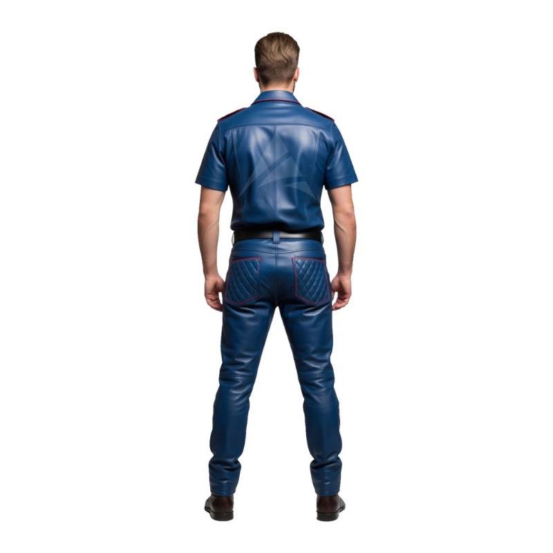 Mens Leather 2 Piece Outfit