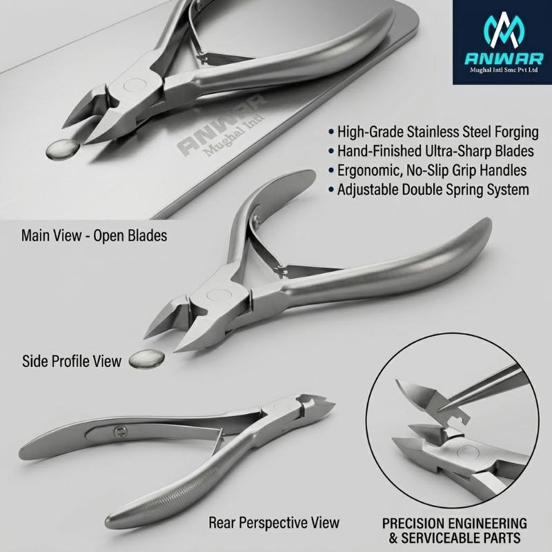 Cuticle Nipper – Stainless Steel Precision Trimmer for Manicure & Pedicure Care