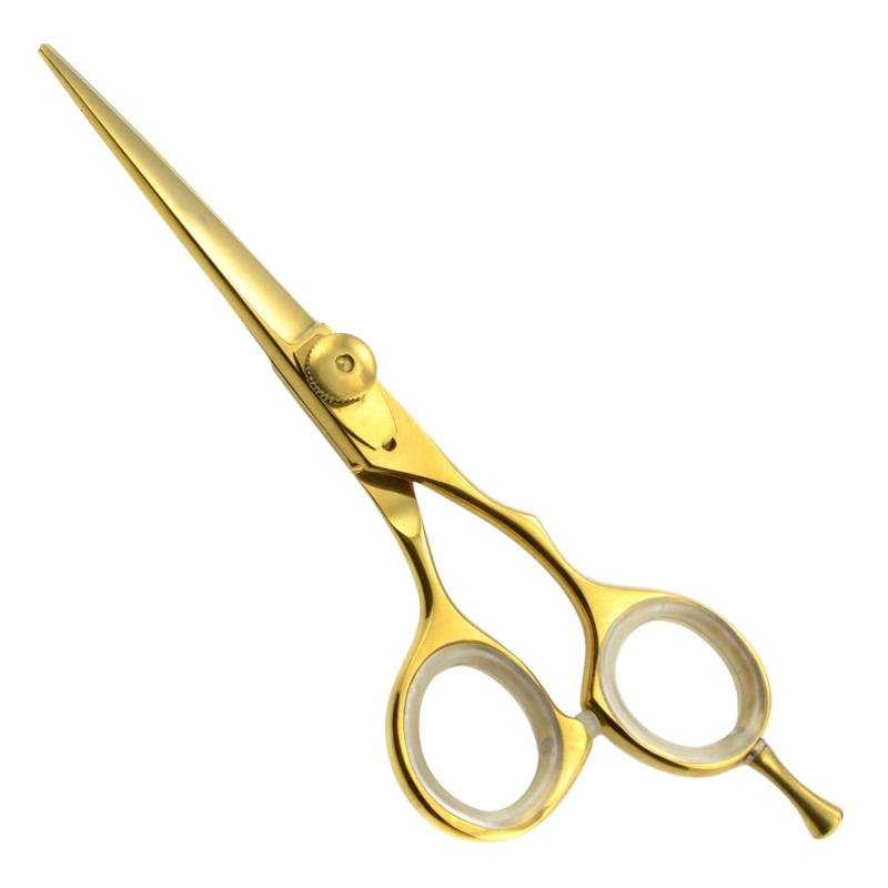 Gold Plasma Handmade Professional Hair Cutting Scissors - Crafted from Finest Stainless Steel J2/420 for Professionals, Students and Home Users