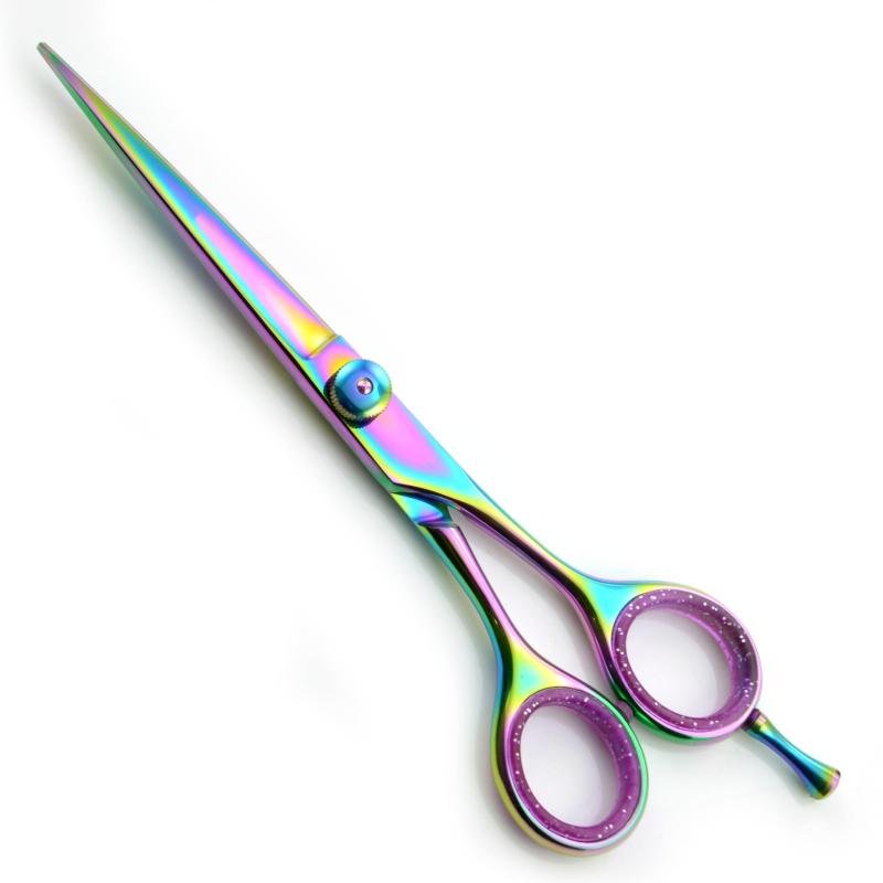 Multi Plasma Handmade Professional Hair Cutting Scissors - Crafted from Finest Stainless Steel J2/420 for Professionals, Students and Home Users