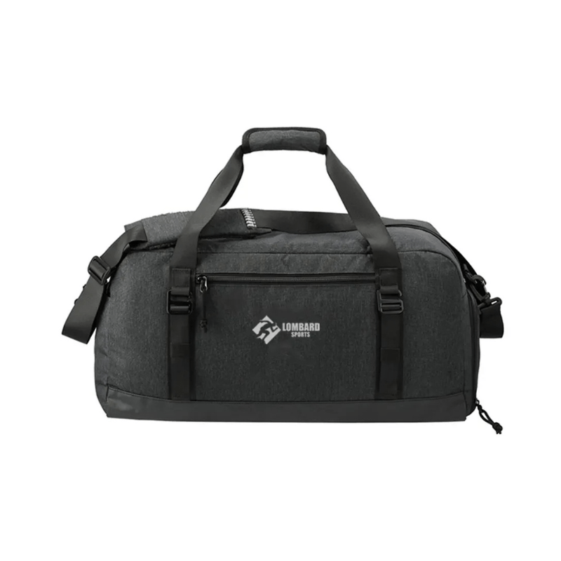 Black Sports Duffel Bag – Water-Resistant Gym and Travel Bag with Adjustable Straps