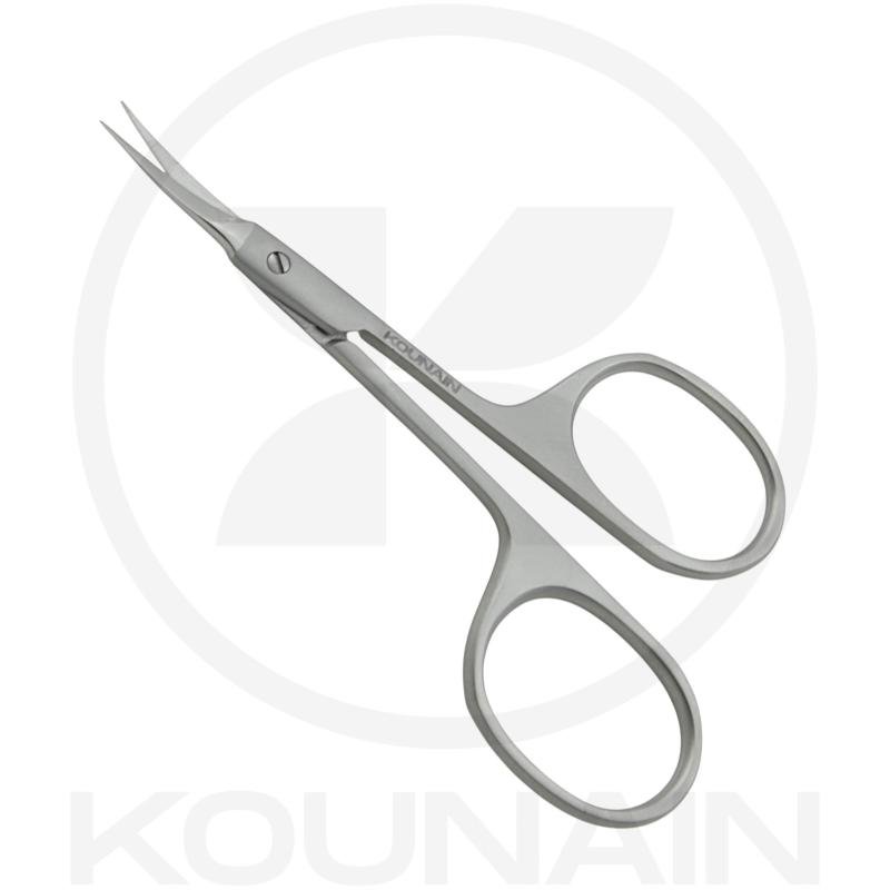 Professional Cuticle Scissors 10cm – Pointed Sharp Curved Blades – Stainless Steel 420/J2 – New Design