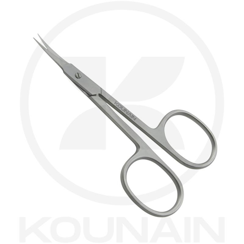 Professional Cuticle Scissors 9.5cm – Pointed Sharp Curved Blades – Stainless Steel 420/J2 – New Design