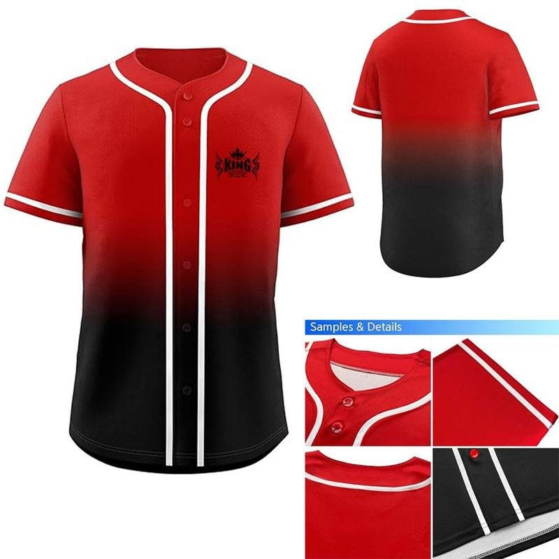 Custom Sublimation Baseball Jersey – Breathable Polyester Sports &amp; Team Wear