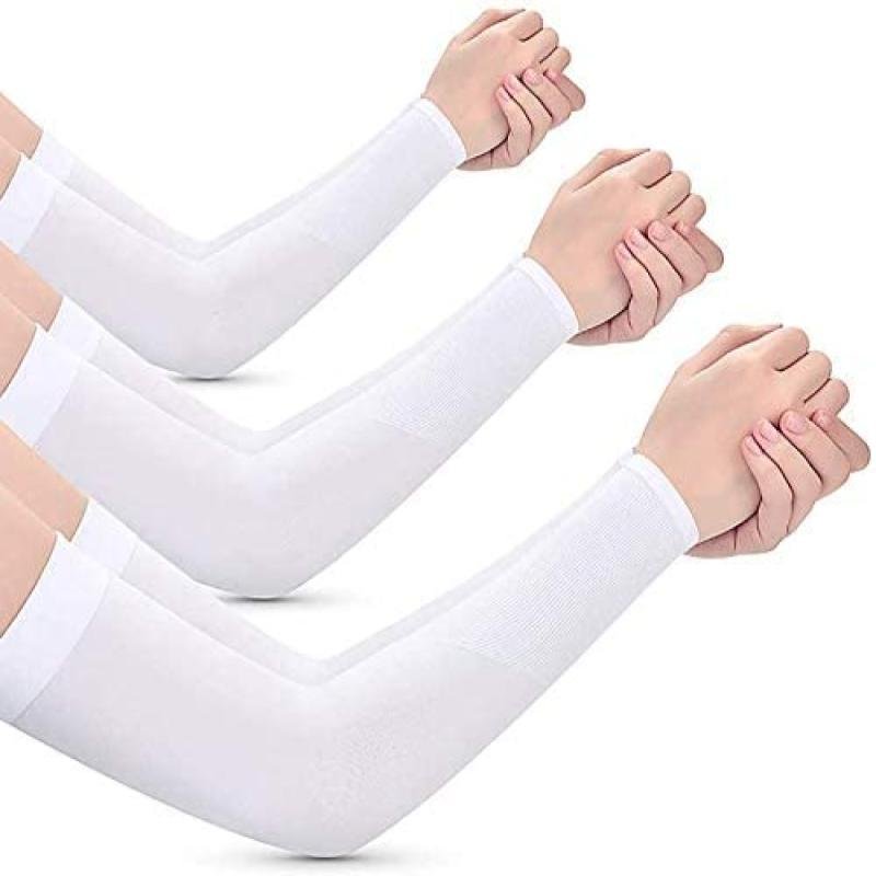 Arm Sleeves for Men Women 3 &amp; 5 Pairs UV Protection, Cover Arms while Cycling Driving | Telli Sports