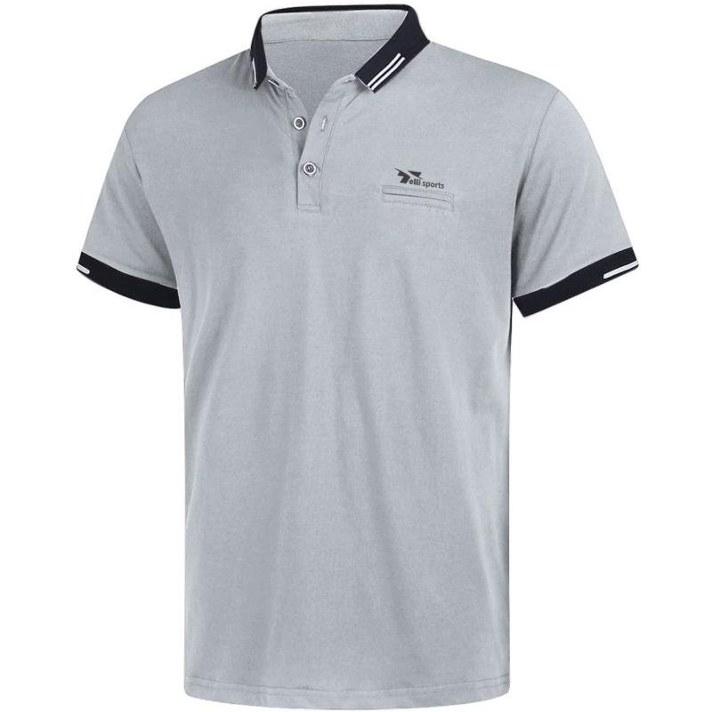 Men’s Regular-Fit Cotton Polo Shirt  Short Sleeve Breathable | Telli Sports